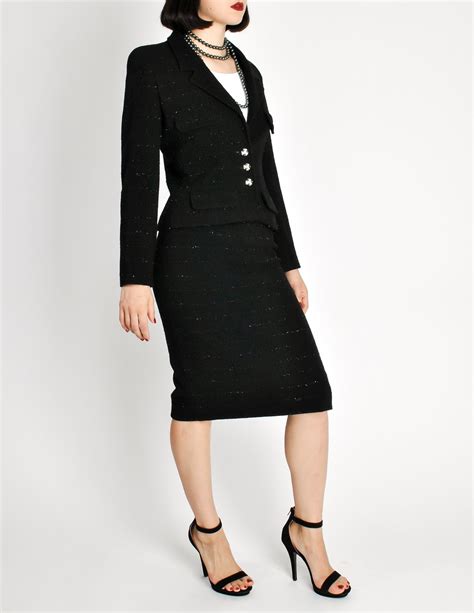 chanel womens 2 piece suits|chanel suit vintage.